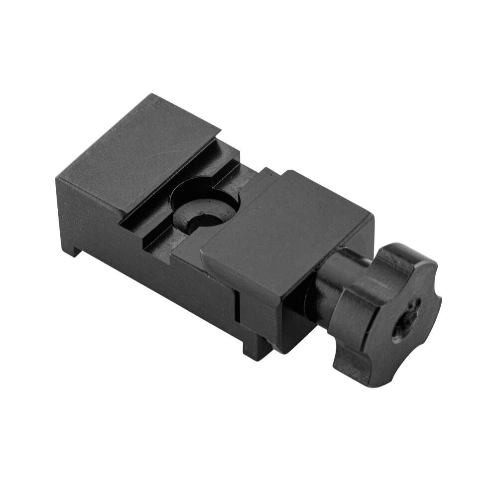 Delory-Brumard Pied aluminium monobloc à rail de 11mm pour compensateur. Pied alu monobloc