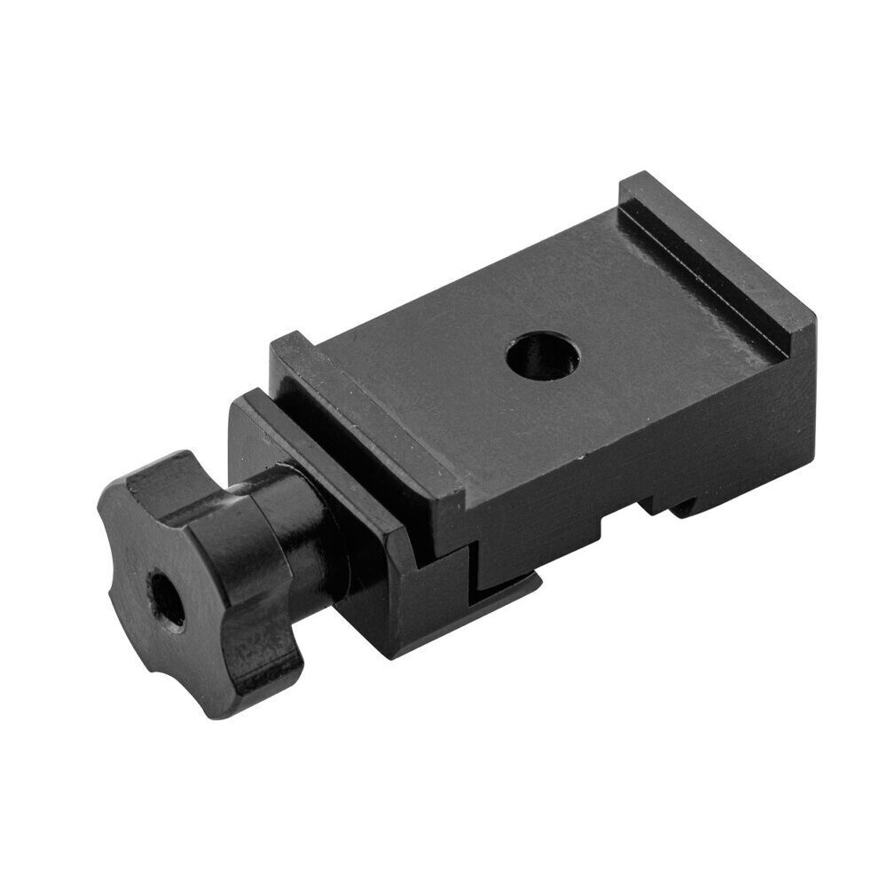 Delory-Brumard Pied aluminium monobloc à rail de 11mm pour compensateur. Pied alu monobloc