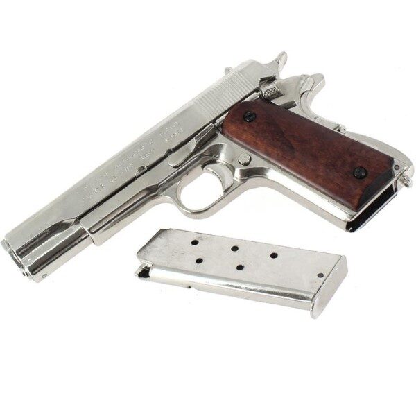 DENIX Réplique Pistolet 1911 .45 Chrome