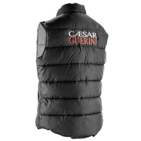 Doudoune noire sans manches Caesar Guerini matelassé – Body Warmer