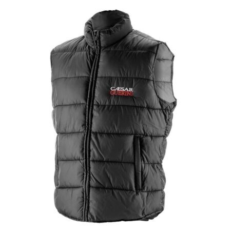 Doudoune noire sans manches Caesar Guerini matelassé – Body Warmer