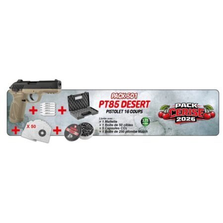 Gamo Pistolet PT85 Desert Pack Cerise 2026 CO2