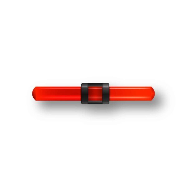 Guidon Fluo Rouge Ajoure M2.6 D2 L17.5 MEGALINE