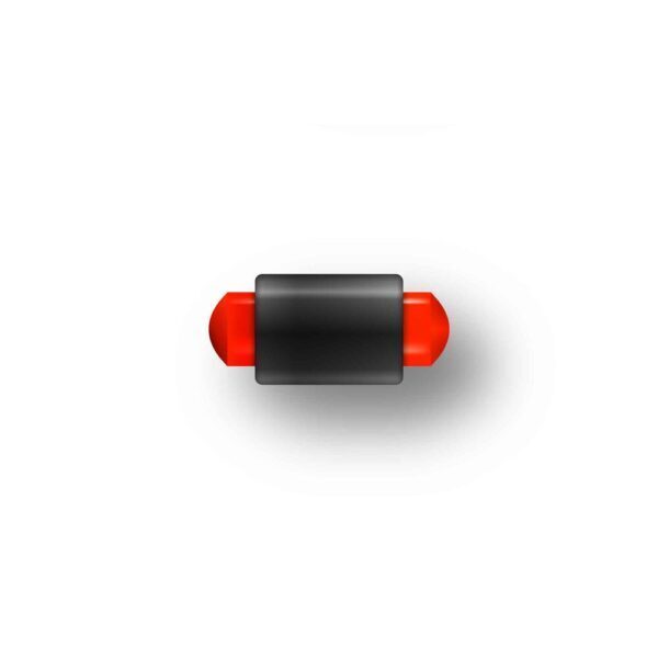 Guidon Fluo Rouge Plein M2.6 D2 L6.5 MEGALINE