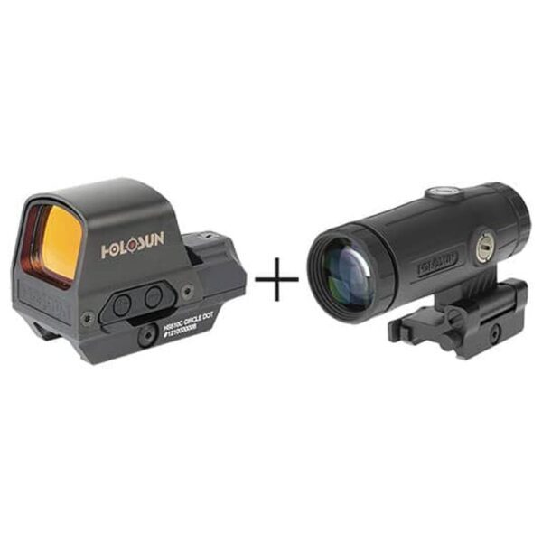 Holosun Pack Reflex 510C + Magnifier HM3X – Réticule: Rouge