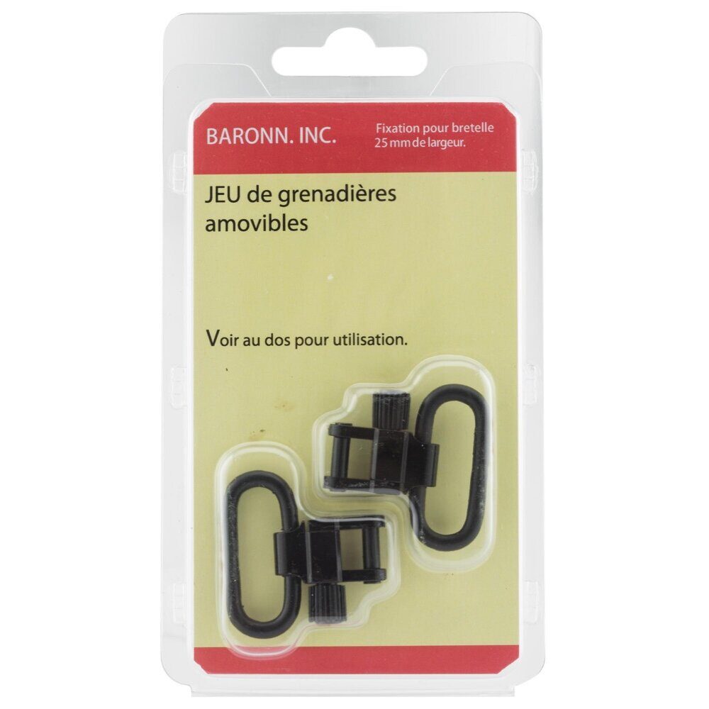 Jeu de grenadières amovibles attache rapide