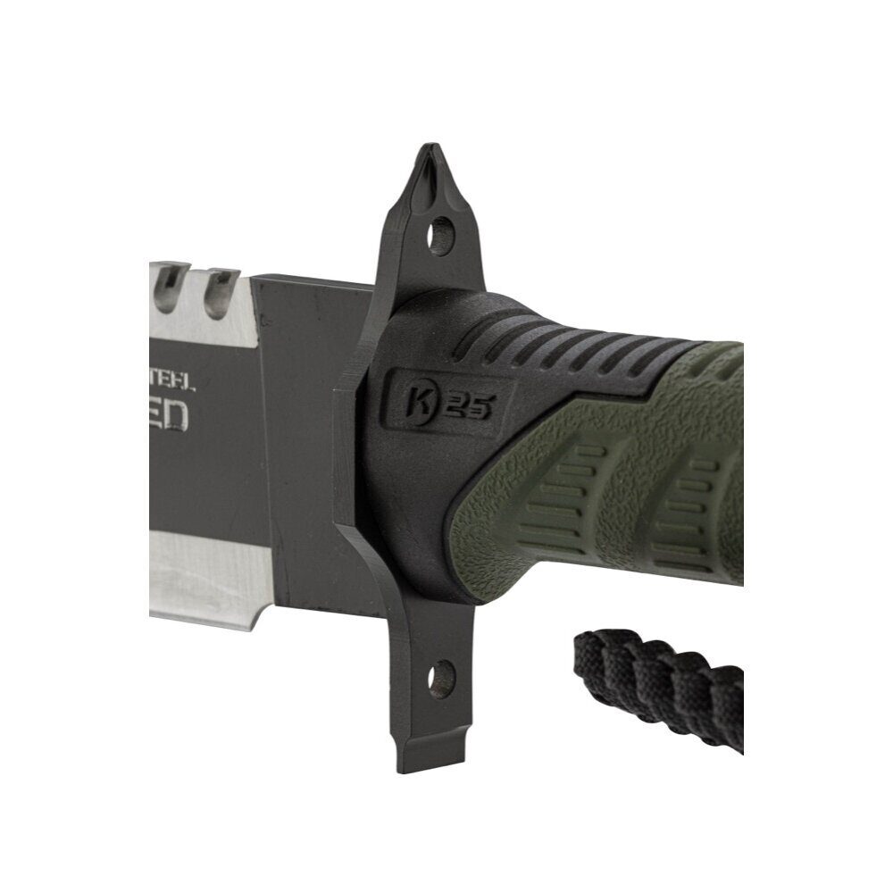 K25 Couteau de survie Corde + Allume-feu + étui