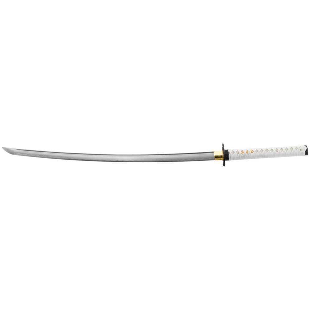 Katana noir tressé blanc