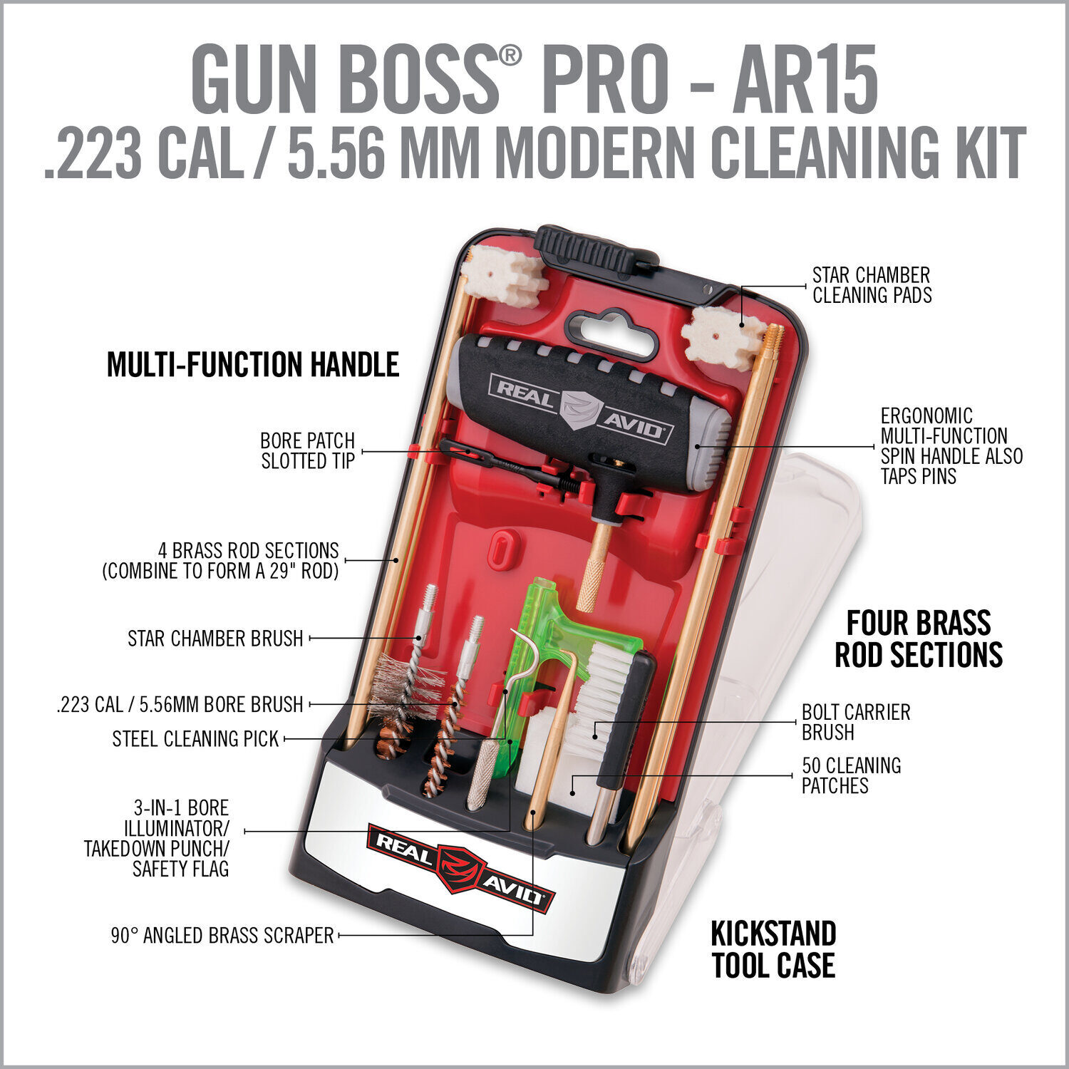 Kit de Nettoyage AR15 – Gun Boss PRO Real Avid