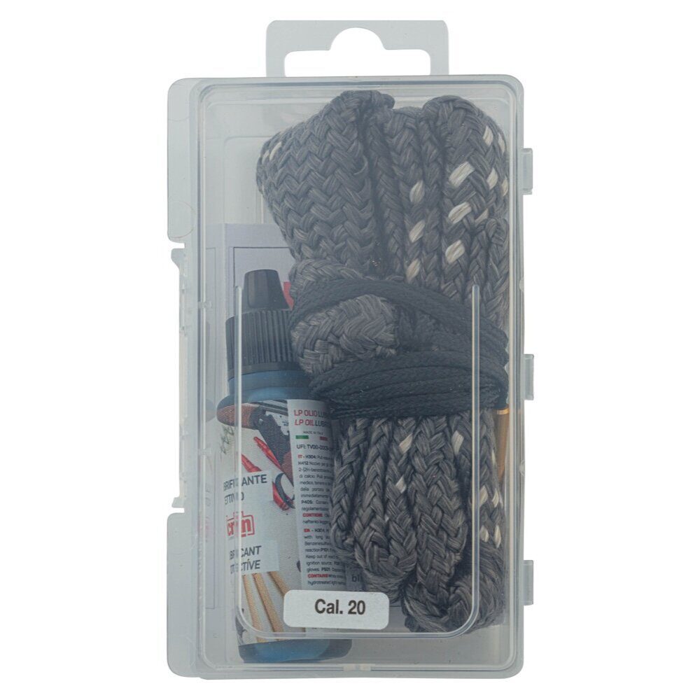 Kit de nettoyage cordon type snake + huile pour armes Cal. 20