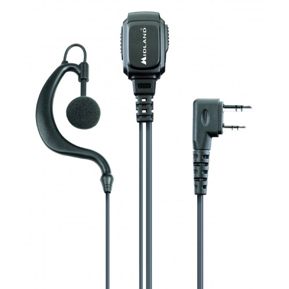 Kit oreillette micro Midland LK PRO pour G10, G11 et G13 Oreillette d’origine G13 noir
