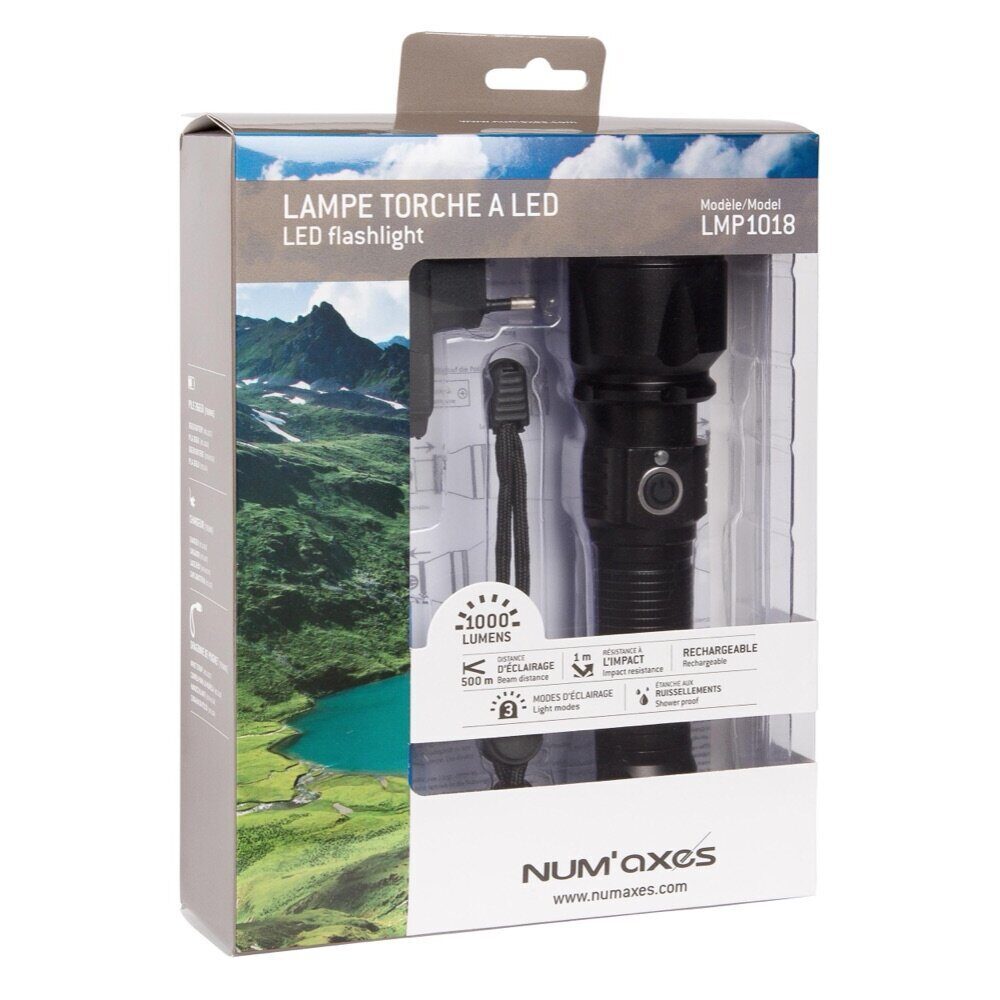 Lampe Tactique rechargeable NUM’AXES Led 1000 lumens Num’Axes LMP1018 Num'Axes