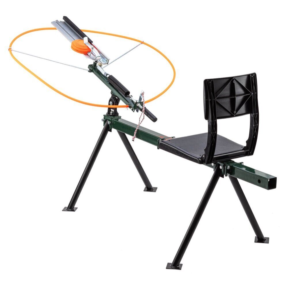 Lanceur de plateaux Ball-trap avec siège