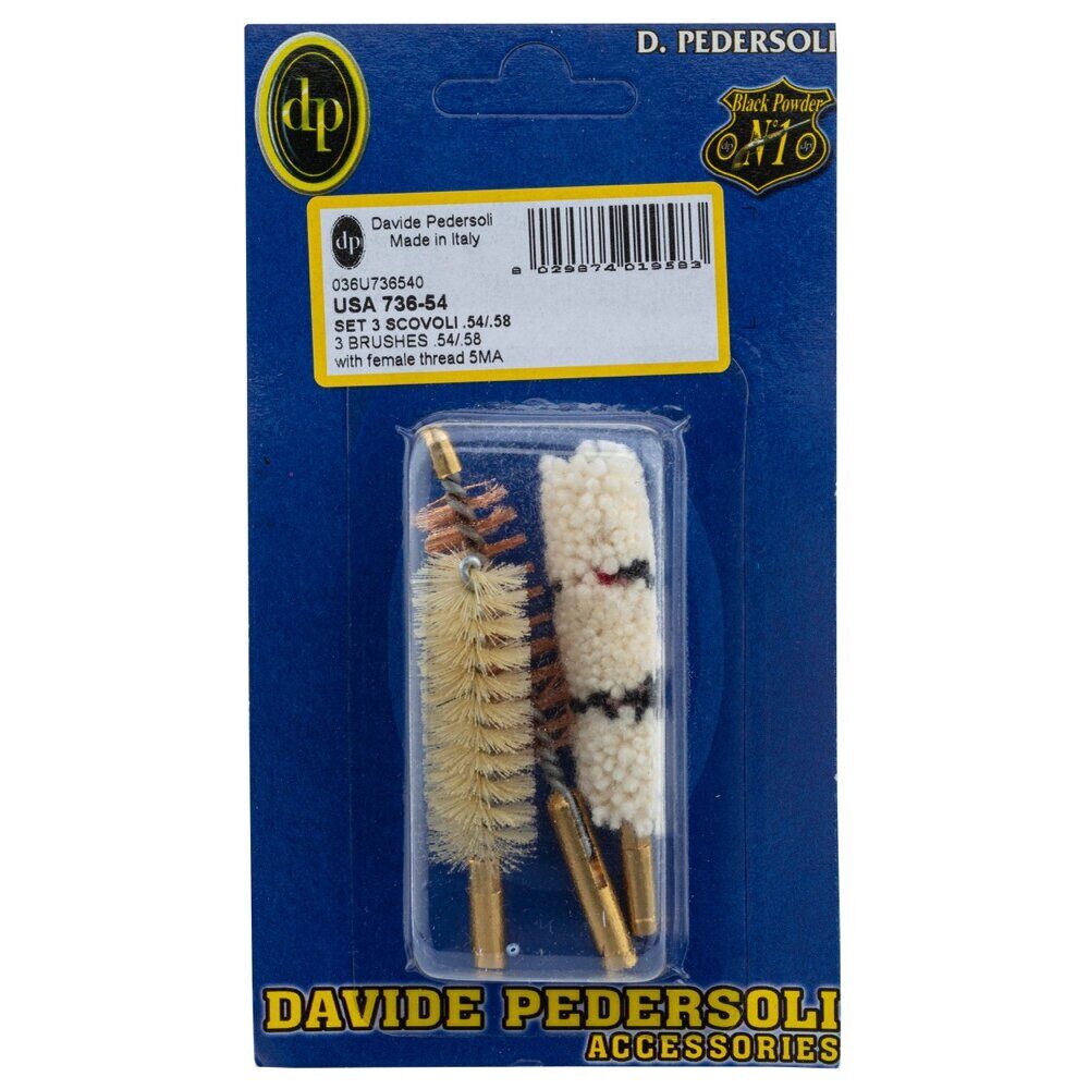 Lot de 3 brosses mixtes embout femelle Cal. 69/75