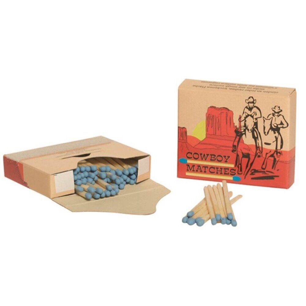 Lot de 5 boîtes de 100 allumettes cowboy 5 boites d’allumettes