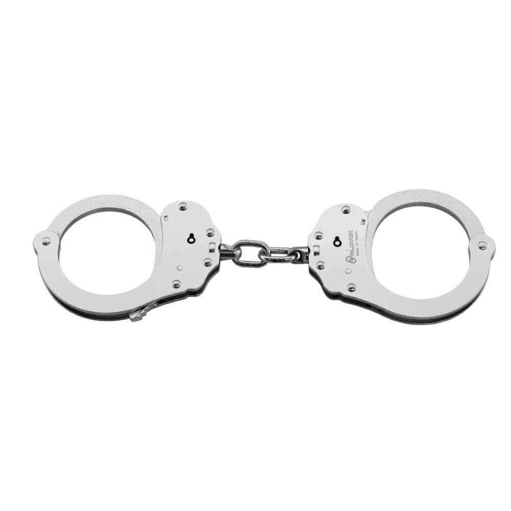Menottes double verrou à chaîne Menottes chromées police