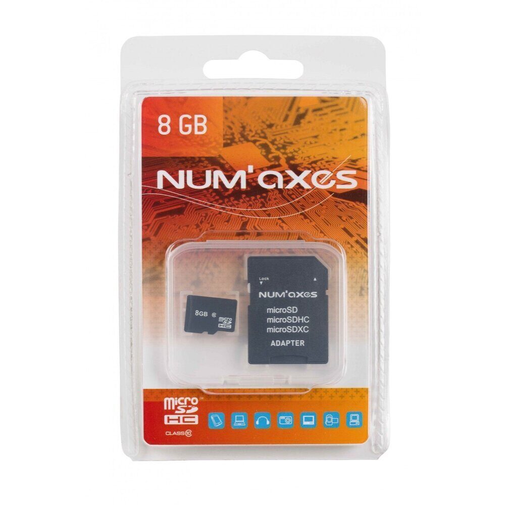 Num’Axes Carte micro SD 8 à 64 Go + adaptateur MicroSD Num'Axes