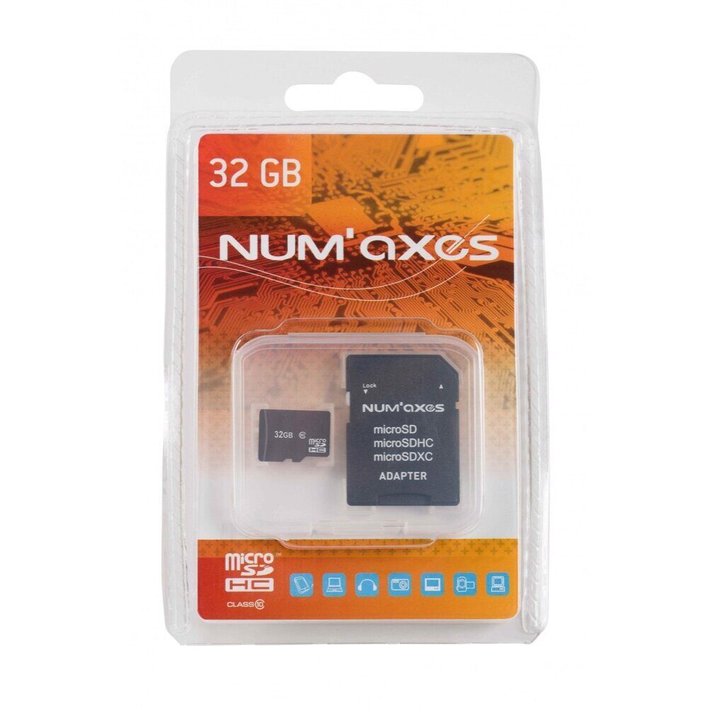Num’Axes Carte micro SD 8 à 64 Go + adaptateur MicroSD Num'Axes