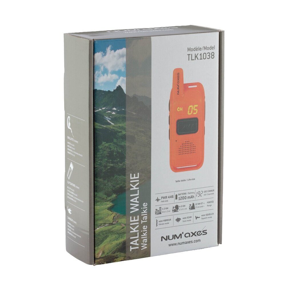 Num’Axes Talkie-walkie TLK1038 Orange Talkie Walkie Num'Axes