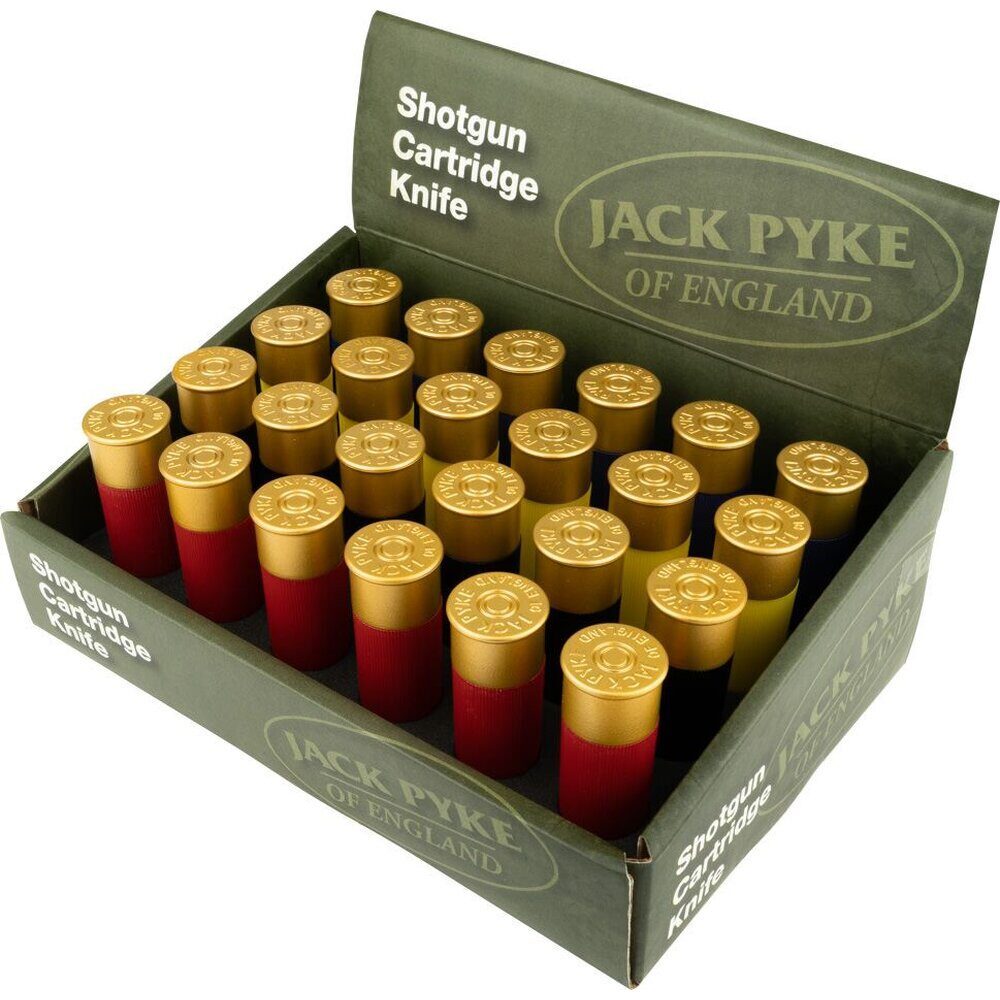 Pack de 24 couteaux cartouches Jack Pyke Présentoir