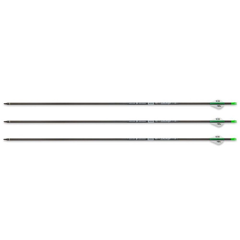 Pack de 3 flèches en carbone Savage ID6.2 400 30 pouces avec plumes Blazer LOT DE 3 FLÈCHES CARBONE SAVAGE ID6.2 400 – 30′ BLAZER VANE/IN-NOCK/I Savage Arms