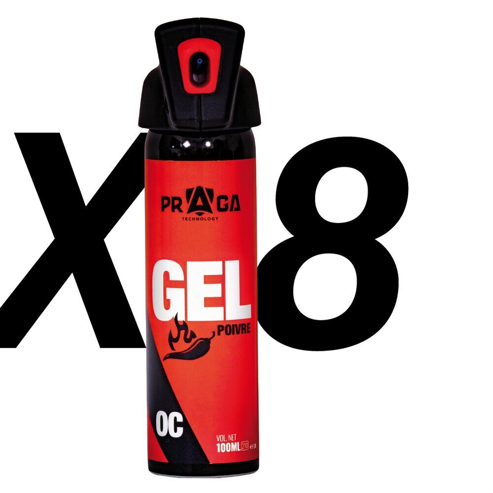 Pack Bombe Red Pepper PRO 100ML X8 PRAGA TECHNOLOGY