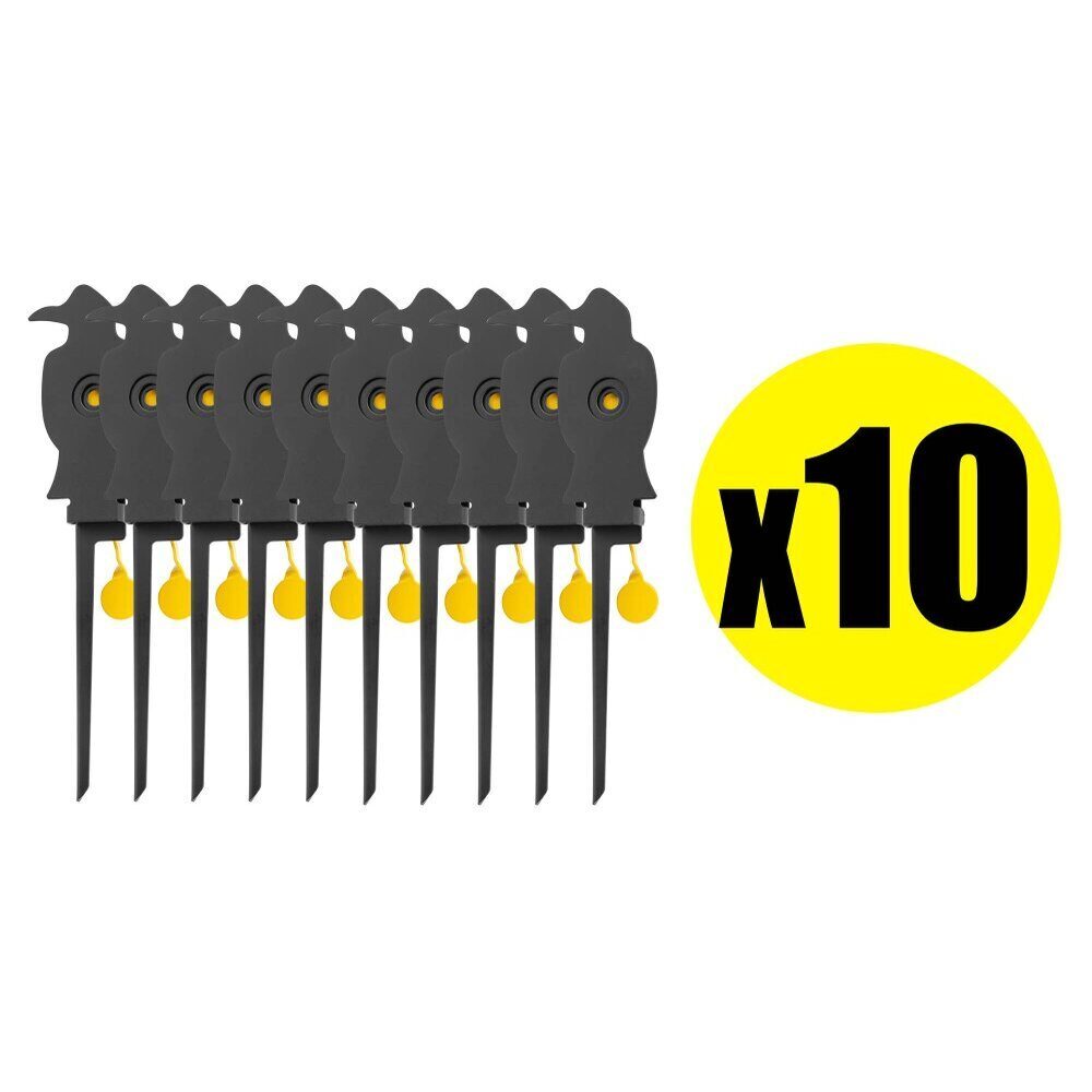 Pack Cible mobile corbeau pour armes calibre 4.5 mm (x10) PACK X 10 CIBLE MOBILE CORBEAU CAL4.5 mm