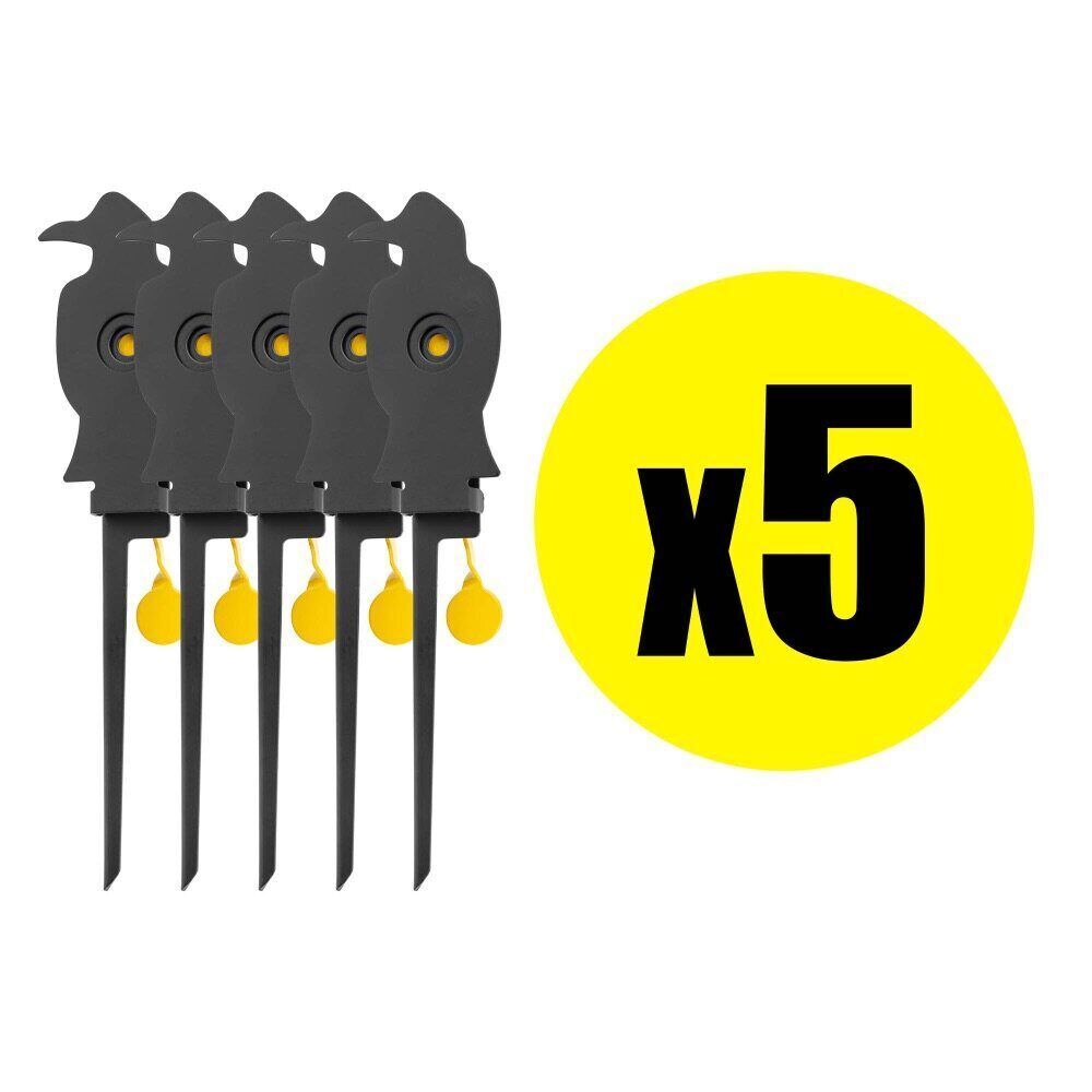 Pack Cible mobile corbeau pour armes calibre 4.5 mm (x5) PACK X 5 CIBLE MOBILE CORBEAU CAL4.5 mm