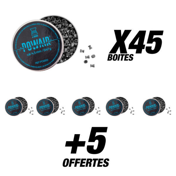 Pack Plombs Plats C4.5 X25000 (50 Boites) POWAIR