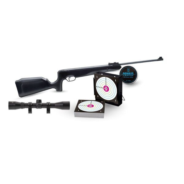 Pack Snowpeak Carabine SR1000X C4.5 19.9J + 4×32 + Plombs + Cibles + Porte Cible