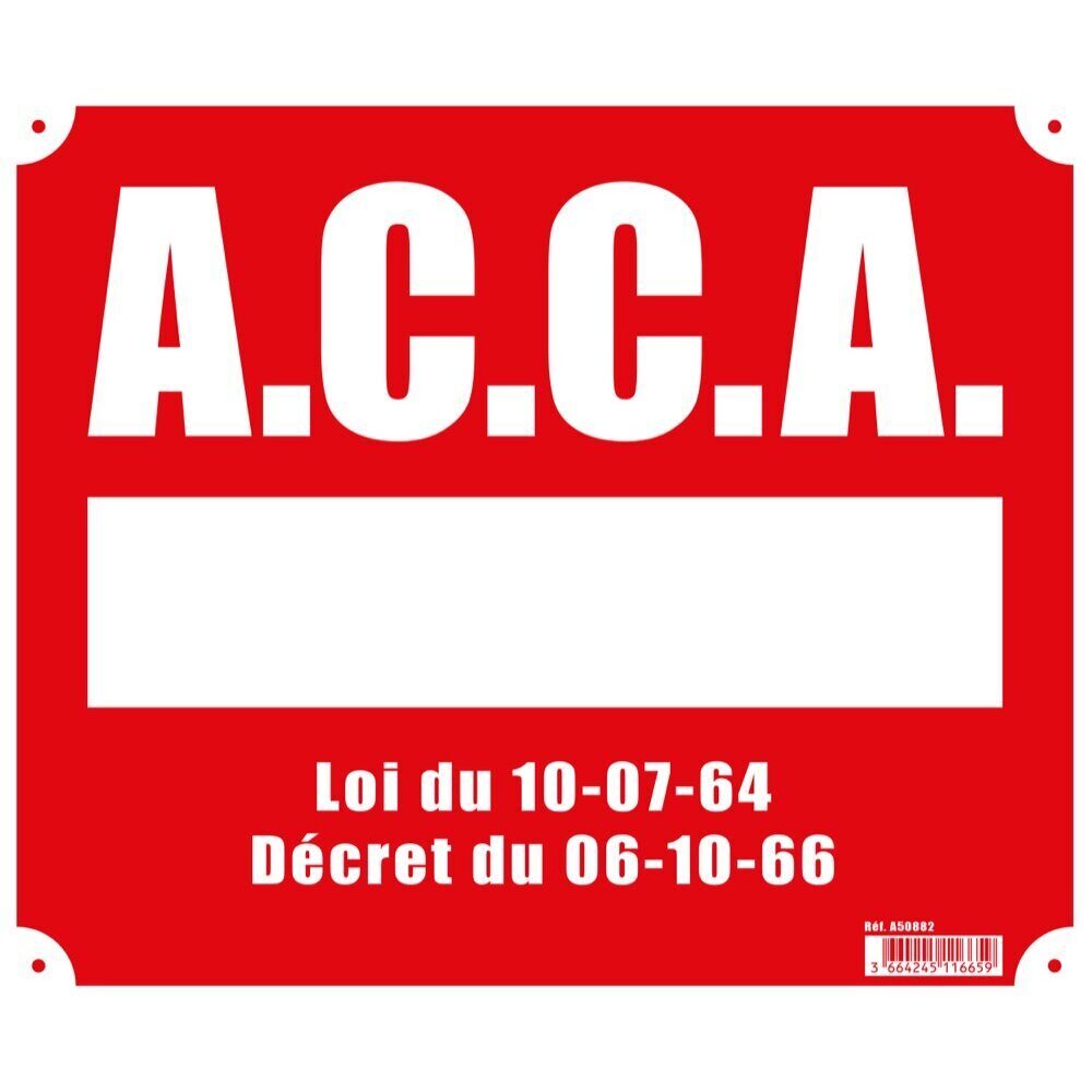 Panneau »A.C.C.A. » 30 x 25 cm akylux Akilux