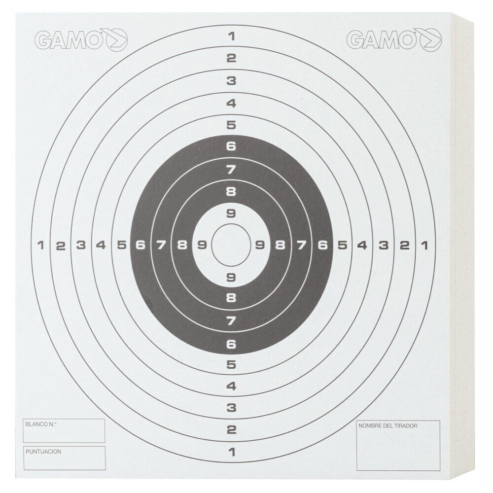 Paquet de 100 cibles cartonnées 14 X 14 – Gamo