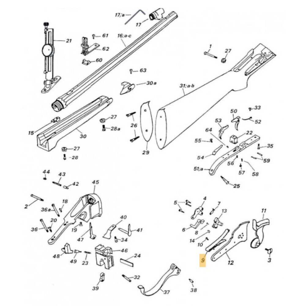 Pièce de rechange pour fusil Sharp Pedersoli Grand ressort SHARPS MAINSPRING Davide PEDERSOLI & C