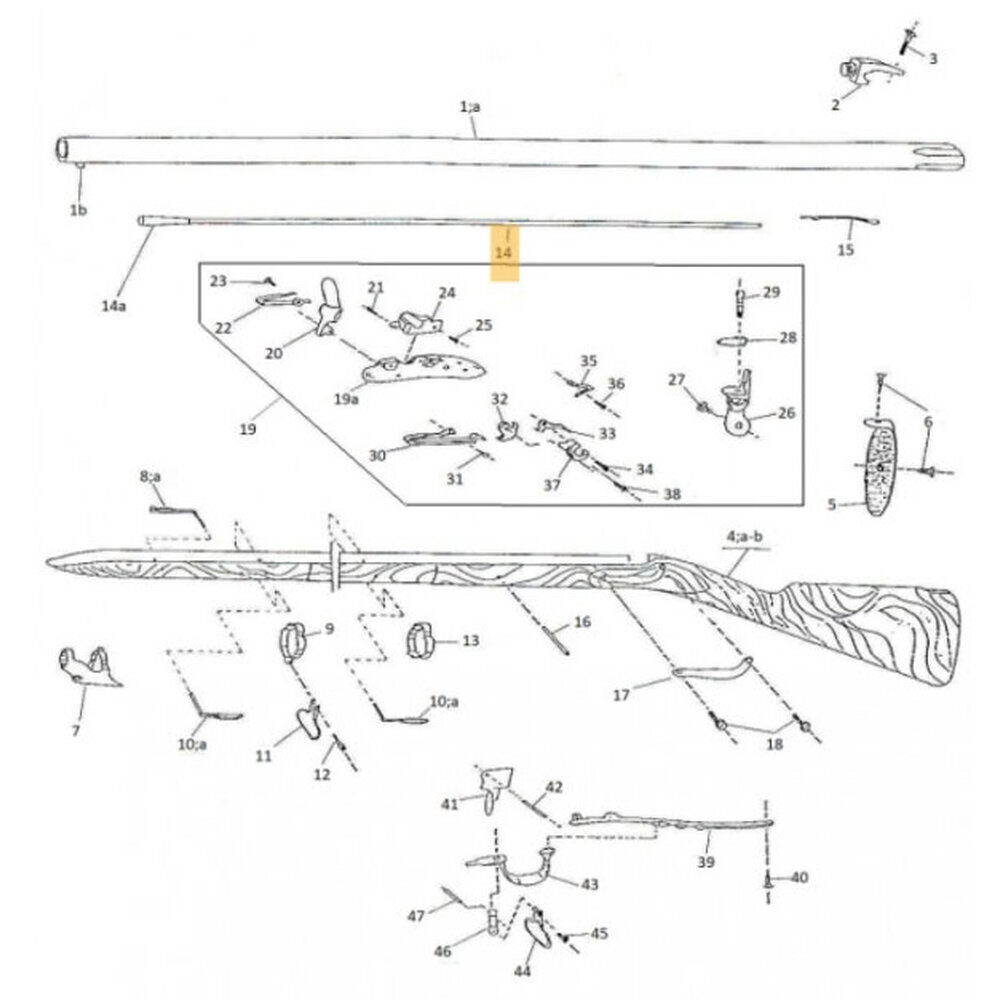 Pièces détachées pour fusil 1777 Pedersoli PLATINE COMPLETE 1777 REVOLUTIONNAIRE Davide PEDERSOLI & C