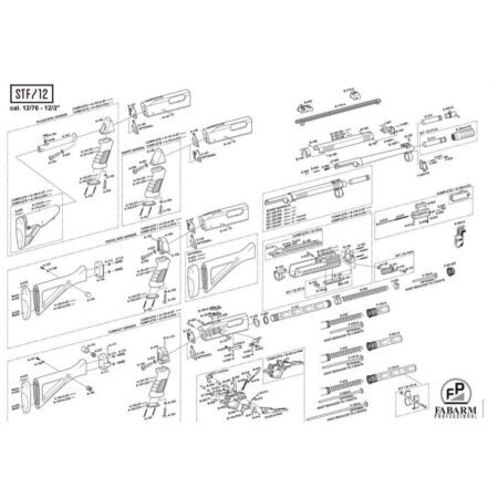 Pièces détachées fusil à pompe Fabarm STF12
