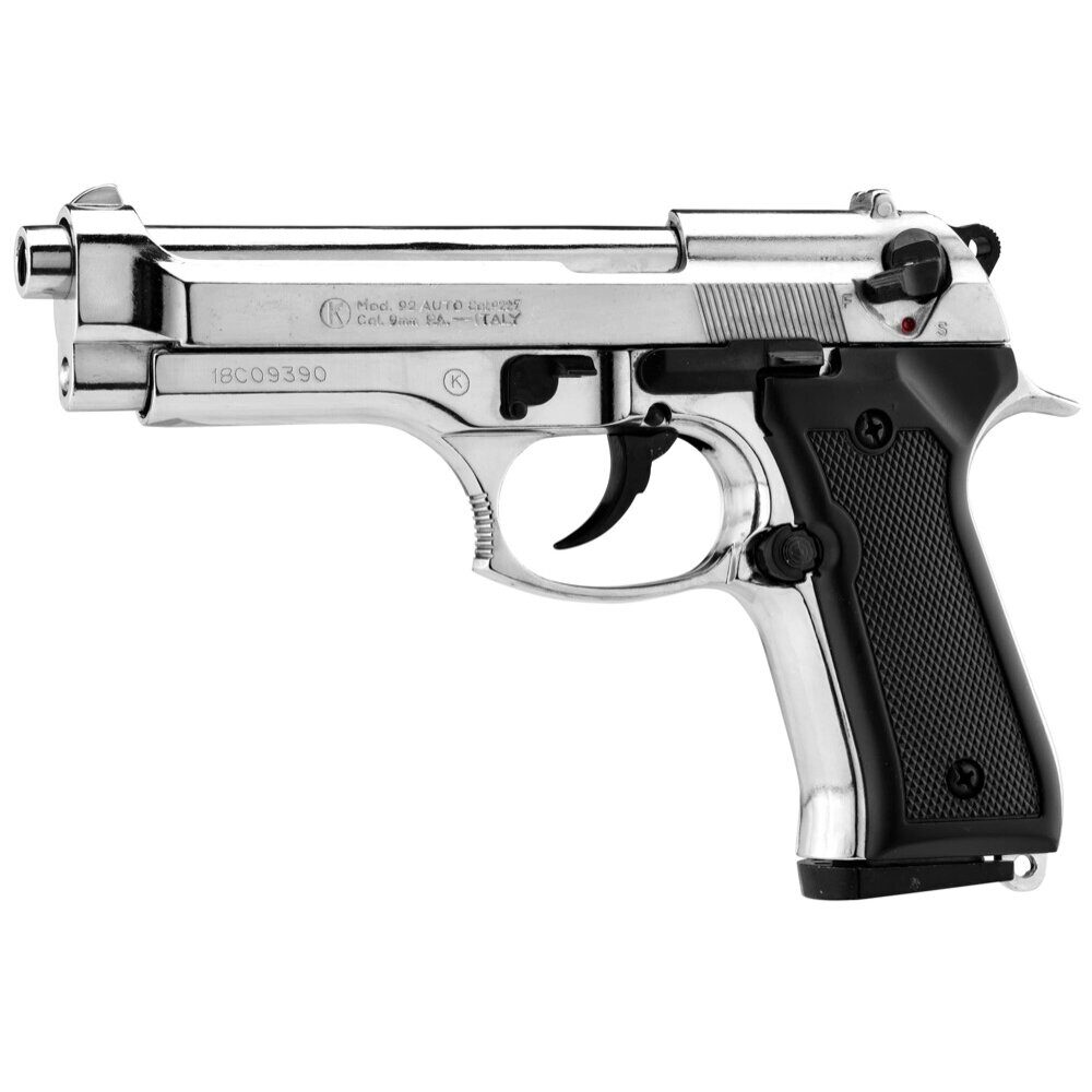 Pistolet 9 mm à blanc Chiappa 92 nickelé Pistolet à bla Chiappa Firearms