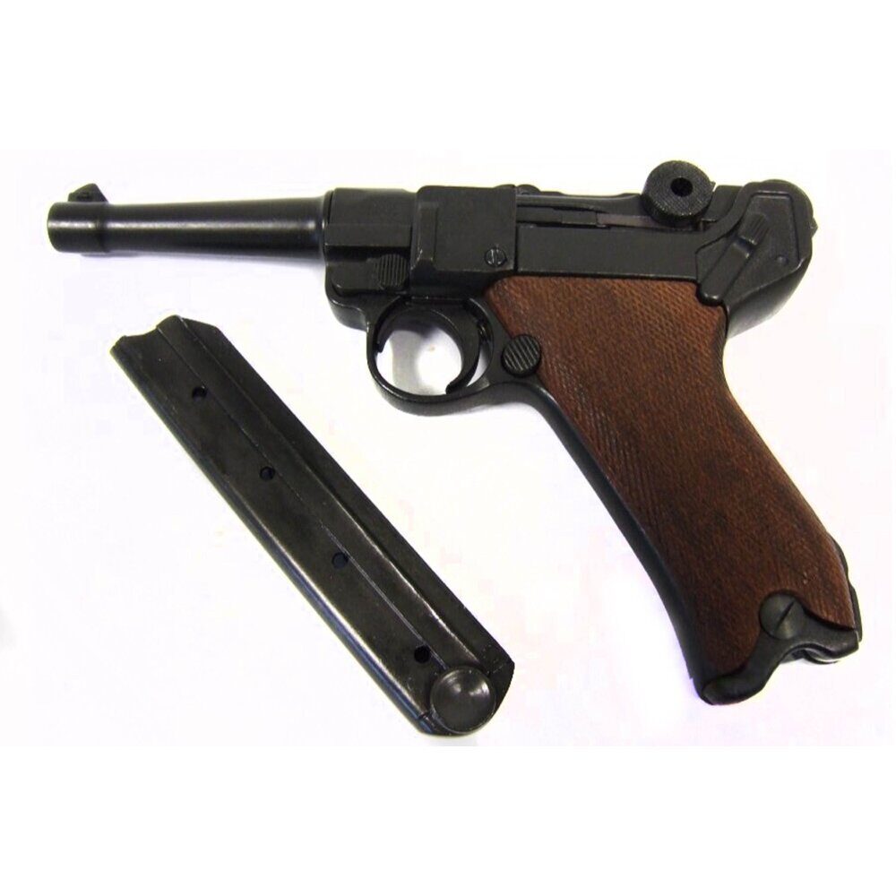 Pistolet Denix Luger P08 Parabellum crosse bois Pistolet Luger bois