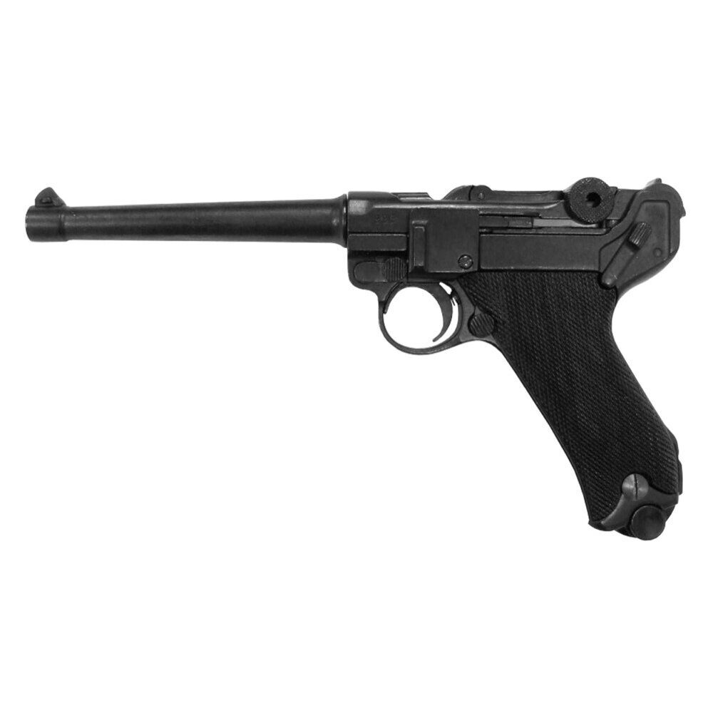 Pistolet Denix Luger P08 Parabellum crosse noir