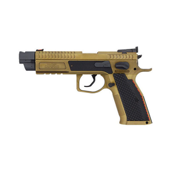 Pistolet Phoenix Redback Gen 2 FDE SA/DA Compensateur guidon FO rouge 9×19