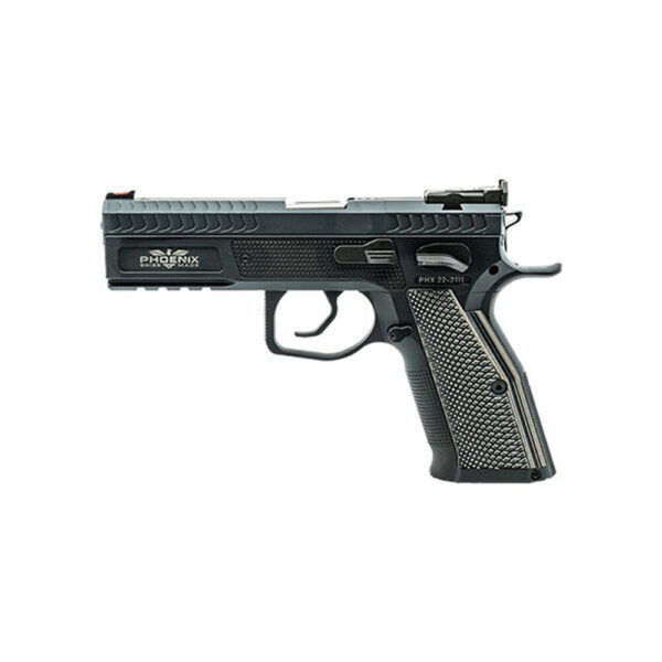 Pistolet Phoenix Redback Ultralight Gen 2 Alu/Alu Noir SA/DA guidon FO rouge 9×19