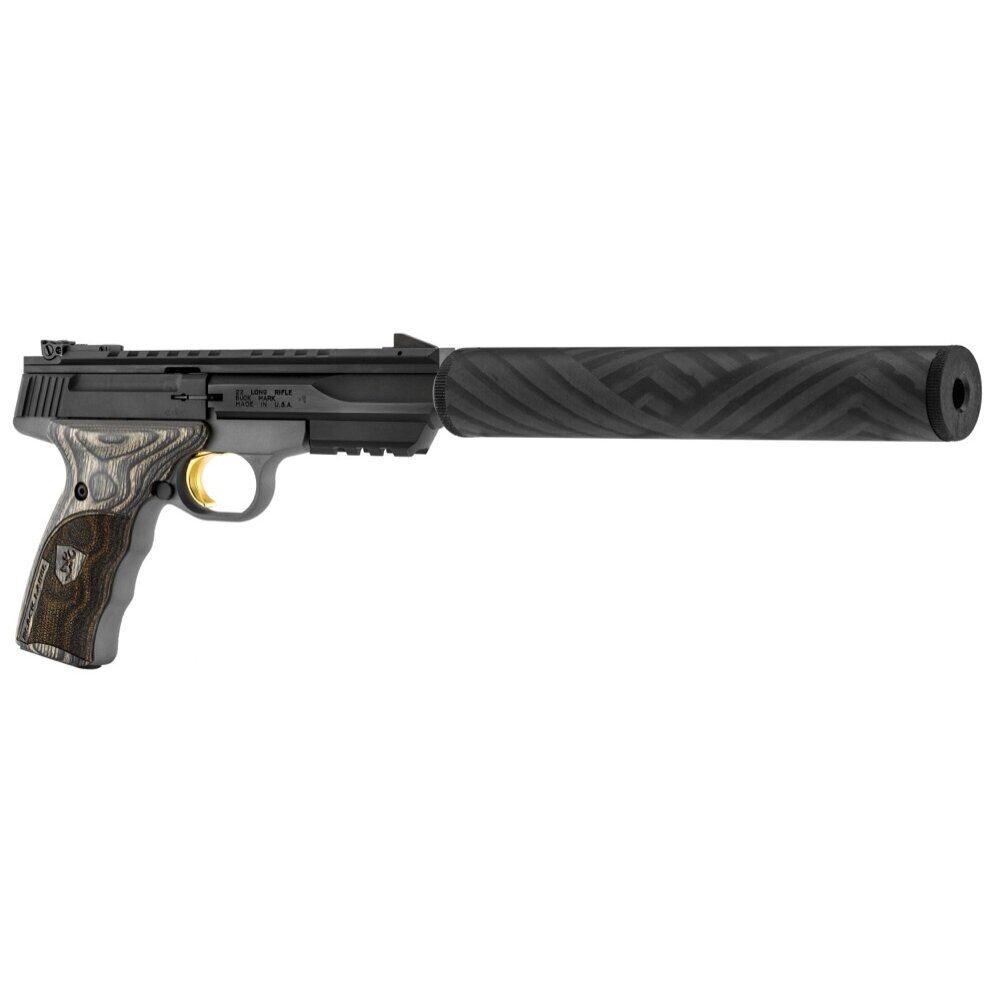 Pistolet de tir Browning Buck Mark Black Label .22 LR fileté Canon fileté