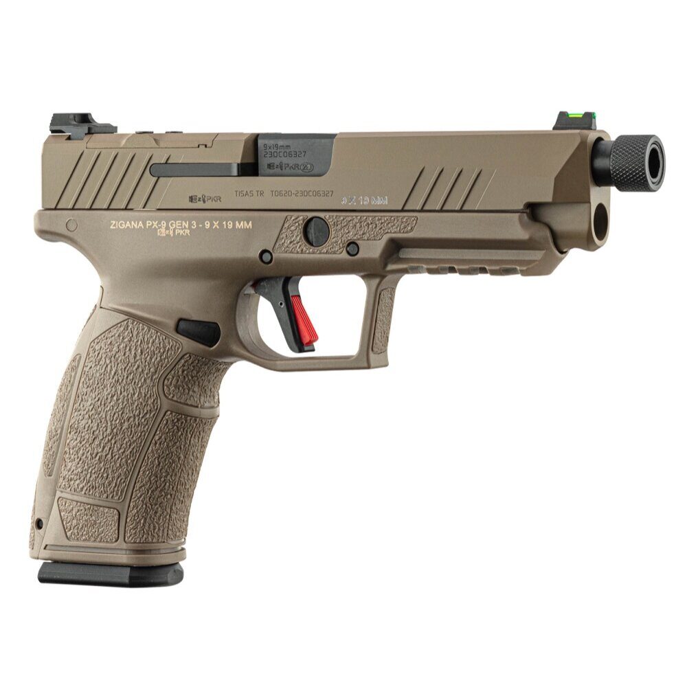 Pistolet Tisas Px-9 Tactical calibre 9×19 mm noir Fileté Px-9 Duty Tactical Tde