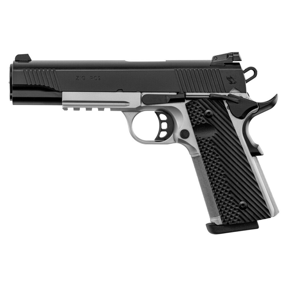 Pistolet Tisas ZIG PC 1911 Bicolore 5 » .45 ACP – hausse réglable