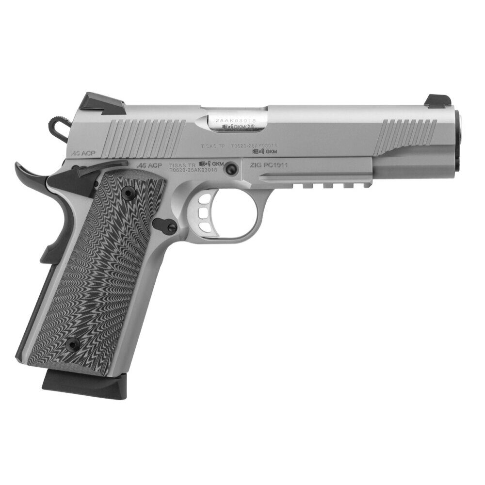 Pistolet Tisas ZIG PC 1911 inox 5 » cal 45 ACP