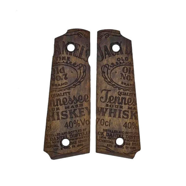 Plaquettes Bois PT1911 Jack Daniel’s MBT GRIPS