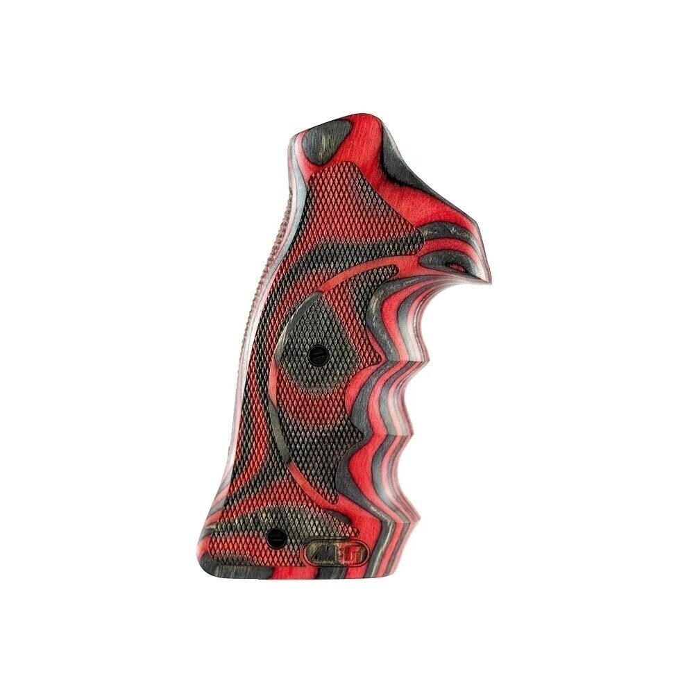 Poignee Bois Lamine Sport S&w Rouge Carcasse K/l MBT GRIPS