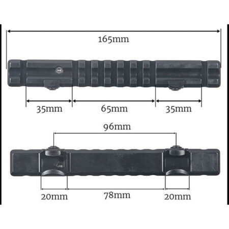 Rail Picatinny ERATAC en acier pour Sauer 303 Gen. II / S404 Recknagel
