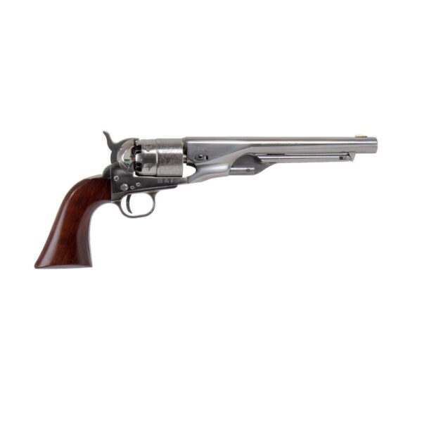 Replique 1860 Army Acier Grave Cal 44 Pn Poignee en Bois Verni Noir Pietta