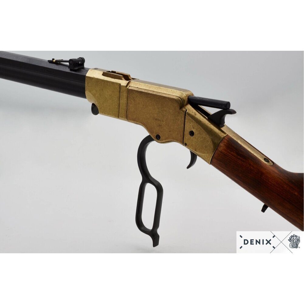 Réplique décorative Denix du fusil Henry de la Guerre de Sécession. FUSIL HENRY GUERRE CIVILE USA 1860 WINCHESTER
