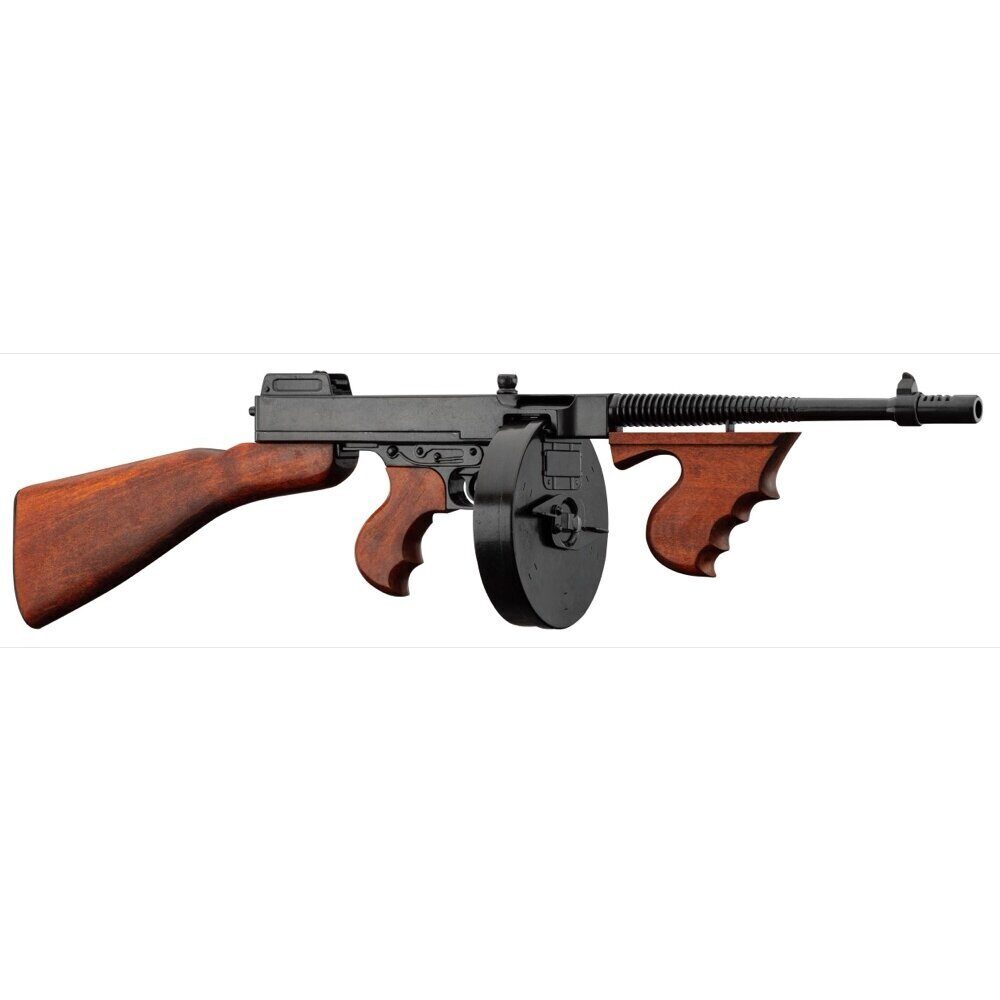 Réplique décorative Denix de la mitraillette Thomson M1928 – Chargeur camembert